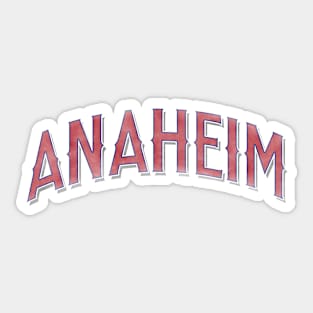 Anaheim 2002 Road Script Sticker